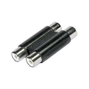 Fiche 2RCA vers 2RCA Femelle / Femelle Diall métal noir