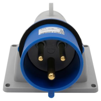 Fiche inclinée saillie P17 IP44 32A - 200V  à 250V  - 2P+T - LEG058284
