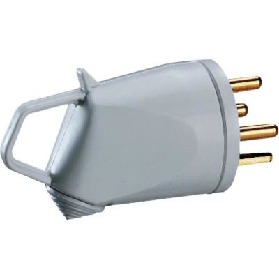 Fiche électrique - Legrand - Plexo étanche - Gris - 3P+T - 32A - 7360W