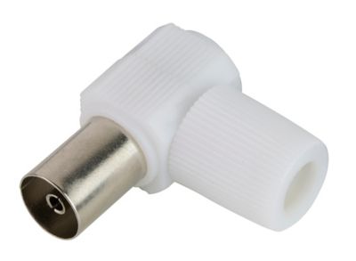 Fiche TV Femelle ø9.52 mm coudé à câbler Blyss, Or