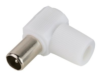 Fiche TV Mâle ø9.52 mm coudé à câbler Blyss, Or