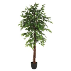 Ficus artificiel "Benjamina" vert H180cm - Atmosphera