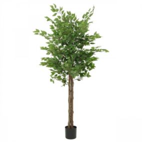 Ficus artificiel vert en pot 180cm