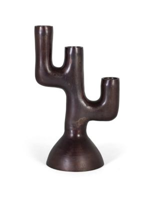 Figurine décorative en aluminium avec finition bronze