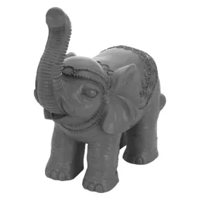 Figurine elephant gris 36x19x39 cm déco jardin MGO statuette antique orientale