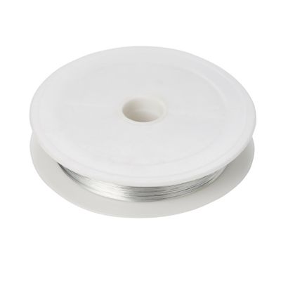 Fil d'acier Diall ø0.3 mm, 50 m Argent