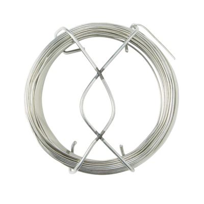 Fil d'acier Diall ø0.7 mm, 75 m Argent