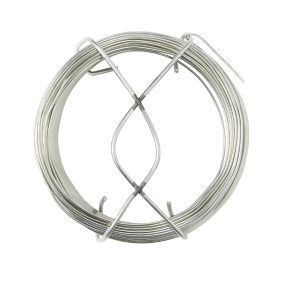 Fil d'acier Diall ø1.3 mm, 40 m Argent