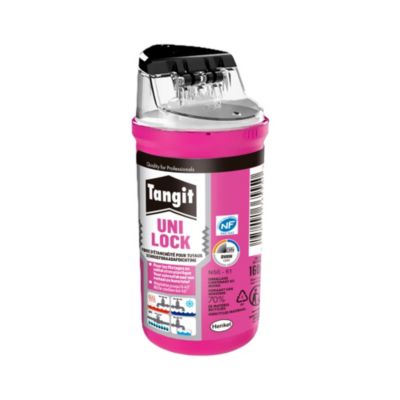 Fil d'étanchéité plomberie pour raccords filetés eau et gaz 160 m, Tangit Uni-Lock