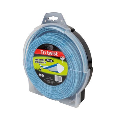 Fil de débroussailleuse - Fil nylon de coupe  - Monofil section triangulaire diam 2.7mm x 79 mètres "Tri Twist"
