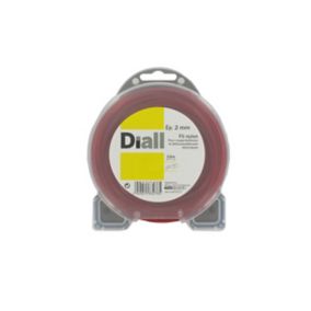 Fil de nylon carré 2mm 15m Diall pour coupe-bordure