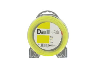 Fil de nylon rond 1.3mm 15m Diall pour coupe-bordure