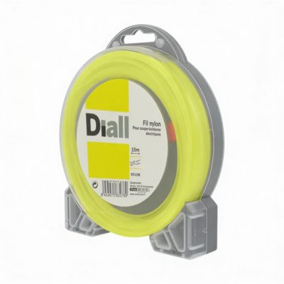 Fil de nylon rond 1.3mm 15m Diall pour coupe-bordure