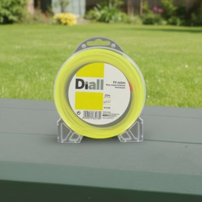 Fil de nylon rond 1.3mm 15m Diall pour coupe-bordure