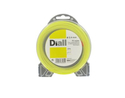 Fil de nylon rond 2.4mm 15m Diall pour coupe-bordure