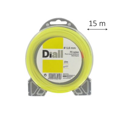Fil de nylon rond Diall Ø1,6mm L.15m