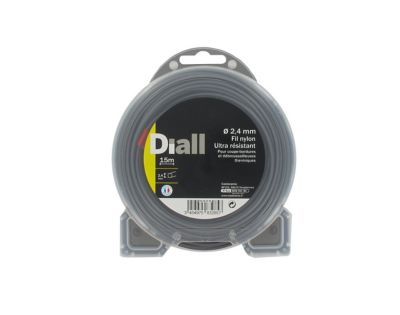 Fil de nylon titanium Diall Ø2,4mm 15m