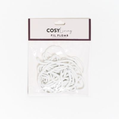 Fil de plomb pour rideaux blanc L.5m, Rocle cosy living