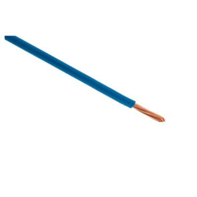Fil électrique H07V-R 6mm² bleu - 10m - Zenitech
