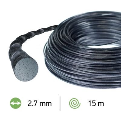 Fil pour débroussailleuse Nylium Silencio diametre 2.7 mm x Longueur 15M