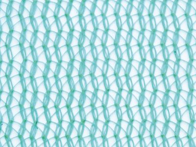 Filet échafaudage 50g/m² - Léger - Mailles triangulaires Vert 2,07m x 20m Boutonnières côtés