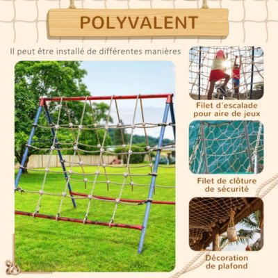 Filet D'escalade Amacthysh – Corde à Grimper Robuste Pour Enfants, équipement De Jeu Intérieur/extérieur