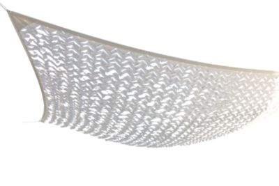 Filet d'ombrage extérieur rectangulaire blanc L.3 x l.2,4 m