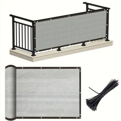 Filet de Protection Balcon 1x4m, Brise-vue Durable, Anti-UV et Anti-vent, Idéal pour Sécurité et Intimité en Extérieur