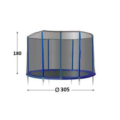 Filet Trampoline 457 Cm,Filet De Protection Pour Trampolines 10 Barres Aux Uv 87916091