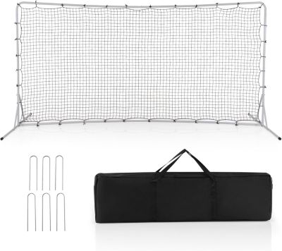 Filet de Rebond de Football Portable Filet dEntraînement de Football avec Sac de Transport Filet de Rebond de Football Blanc