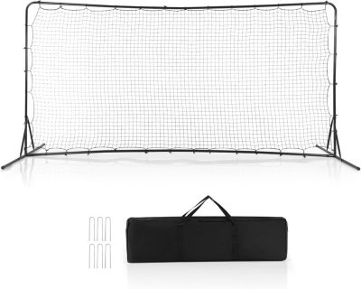 Filet de Rebond de Football Portable Filet dEntraînement de Football avec Sac de Transport Filet de Rebond de Football Noir
