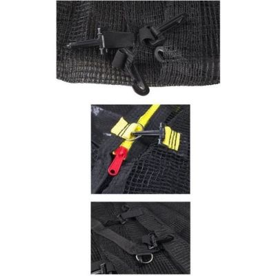 Filet de trampoline - 305 cm - Bordure extérieure - 6 poteaux