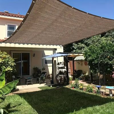 Filet pare-soleil, filet pare-soleil de jardin, taux d'ombrage de 90%, avec trous, indéchirable, respirant, 2x3 mètres