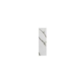 Fileur caisson d'angle Palma effet marbre blanc H. 71,5 cm x l. 20,5 mm x Ep. 18 mm