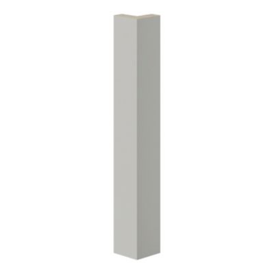 Fileur d'angle extérieur Stevia gris clair mat H. 34 cm Caraway Innovo GoodHome vendu par 2