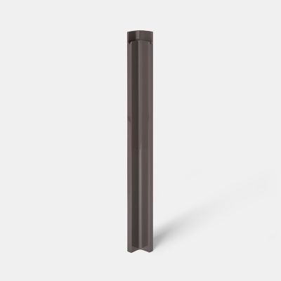 Fileur d'angle GoodHome Garcinia anthracite brillant H. 71.5 cm x l. 59 mm x Ep. 5 mm
