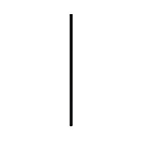 Fileur d'angle GoodHome Pasilla coloris noir en MDF l.20,5 x H.89,5 x ép.1,8 cm