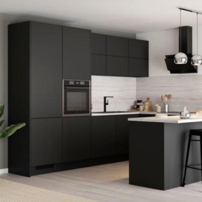 Fileur d'angle GoodHome Pasilla noir H. 71.5 cm x l. 20.5 mm x Ep. 18 mm