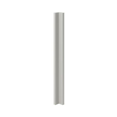 Fileur d'angle haut Stevia gris clair mat H. 71,5 cm Caraway Innovo GoodHome