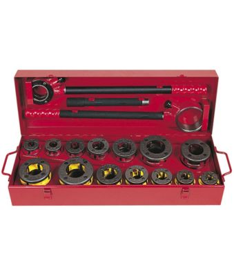 Filière manuelle à têtes interchangeables 1/22'' BSPT Droite - coffret métal 136280 Virax