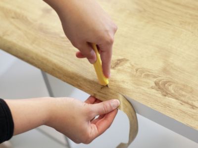 Film adhésif décoratif D-C-Fix Hölzer Ribbeck Oak PVC avec adhésif bois structuré mat et satiné marron L. 21 x l. 90 cm