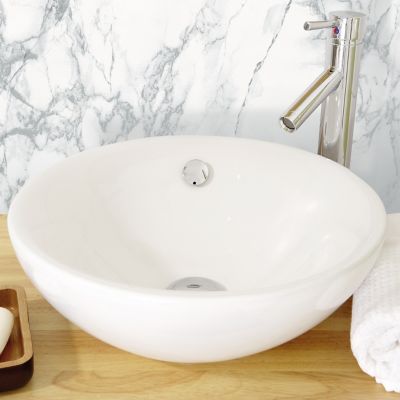 Film adhésif décoratif D-C-Fix Marmor Marmi grey PVC avec adhésif marbre lisse brillant blanc et gris L. 200 x l. 67,5 cm