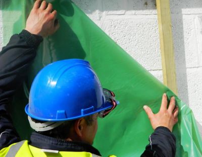 Film anti-humidité 2,5 x 15 m plastique vert