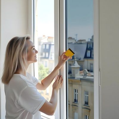 Film anti regard pour fenêtre à petit vitrage vis-à-vis proche - alu foncé - 75 cm x 2 m - en Rouleau - DIMEXACT