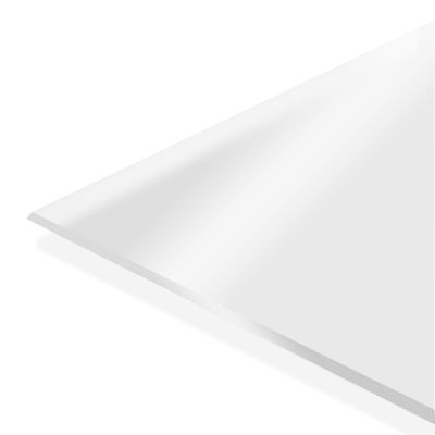 Film de table transparent mat avec bord biseauté Impérial, 85 x 200 cm