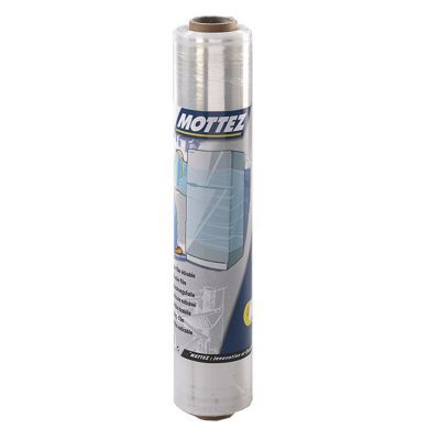 Film étirable transparent pour protection 300 x 45 cm Mottez