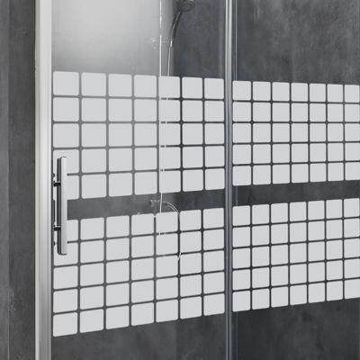 Film Fenêtre Anti Regard Occultant - MOSAÏQUE - Stickers Autocollant Brise-Vue pour Vitre & Porte de Douche - 55x200cm