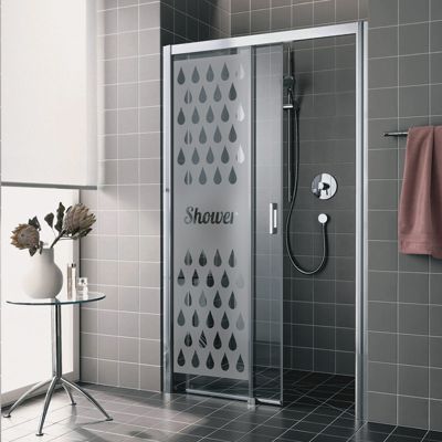 Film Fenêtre Anti Regard Occultant - SHOWER - Stickers Autocollant Brise-Vue pour Vitre & Porte de Douche - 150x45cm