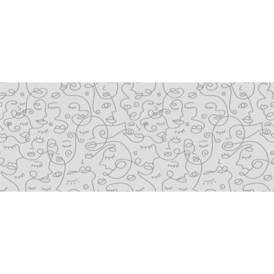 Film Fenêtre Anti Regard Occultant - VISAGES ABSTRAIT - Stickers pour Vitres & Porte de Douche - 40x100cm
