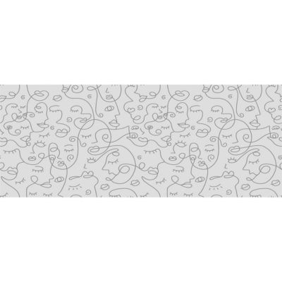 Film Fenêtre Anti Regard Occultant - VISAGES ABSTRAIT - Stickers pour Vitres & Porte de Douche - 40x100cm